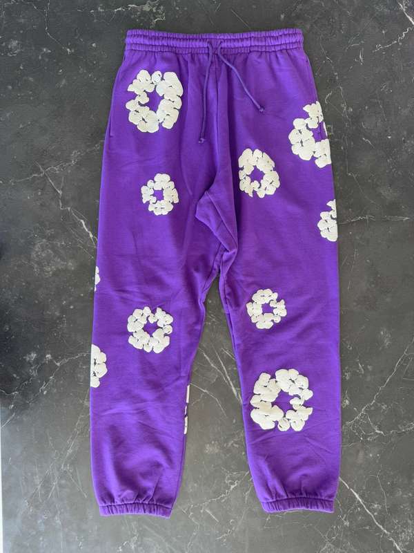 Denim Tears Cotton Wreath Purple Sweatpant - 1