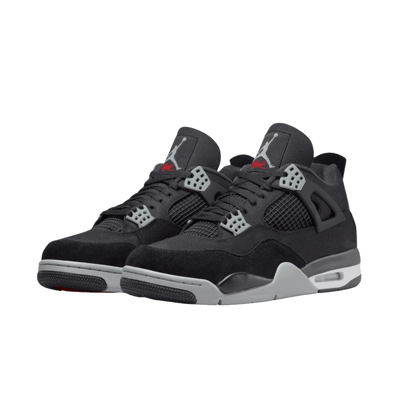 Jordan 4 Black Canvas - 1