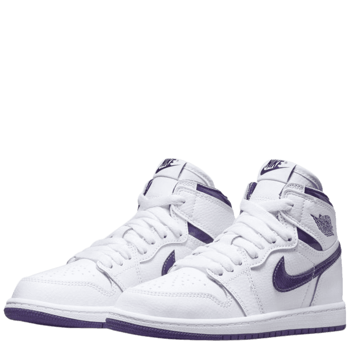 Jordan 1 High White Court Purple - 1