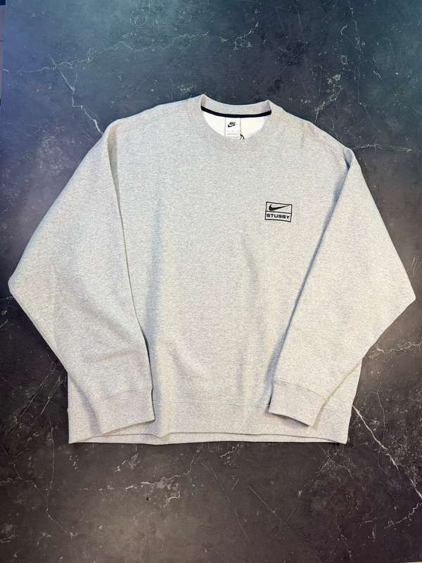 Stussy Nike Grey Crewneck - 1