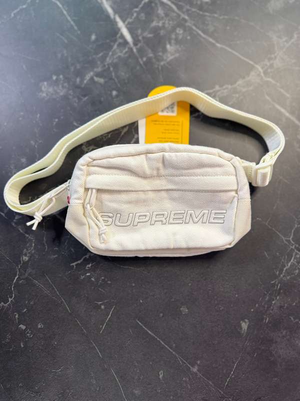 Supreme Mini Denim Shoulderbag White
