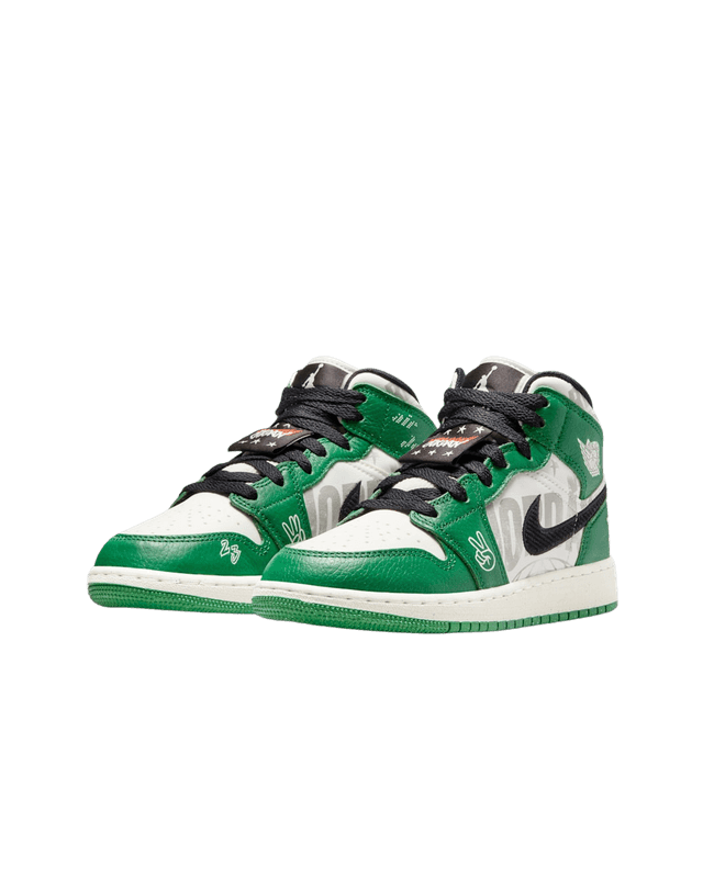 Jordan 1 Mid Gs Pine Green - 1