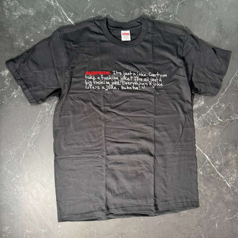 Supreme Joke Black Tee - 1