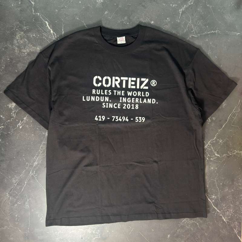 Corteiz Og Stencil Black Tee - Corteiz | Hassuru