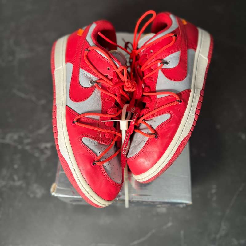 Dunk Low Off-White University Red - 1