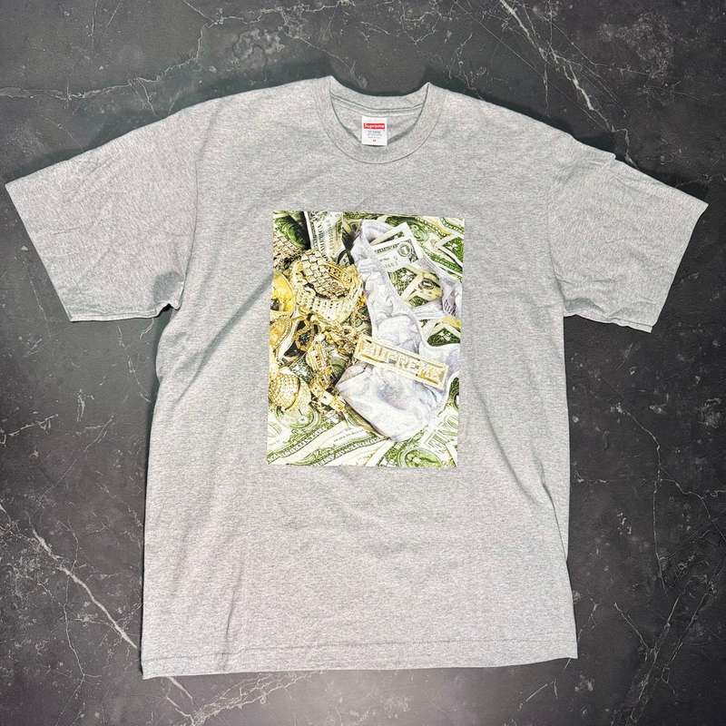 Supreme Bling Grey Tee - 1
