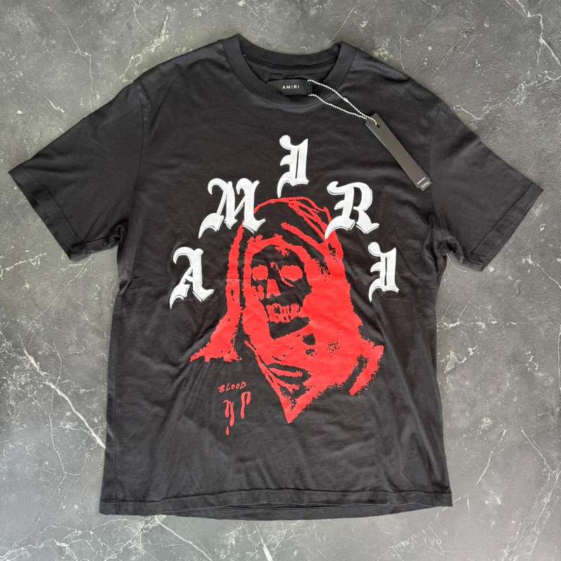 Amiri Wes Lang Solar Kings Black Tee - 1