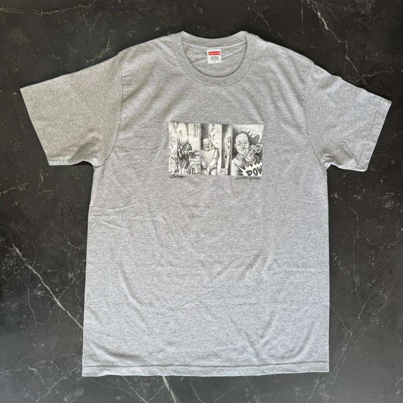 Supreme Mister Cartoon Pow Grey Tee - 1