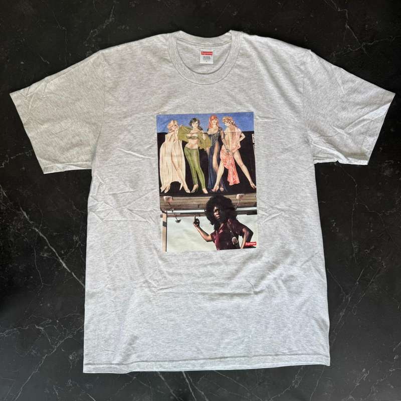 Supreme American Picture Grey Tee - 1