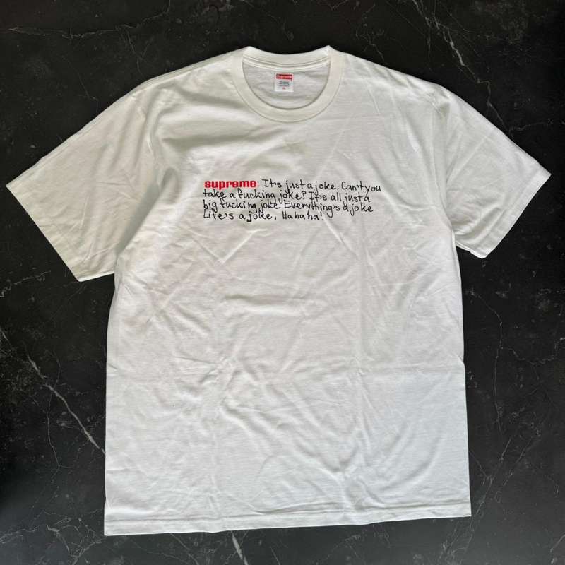 Supreme Joke White Tee - 1