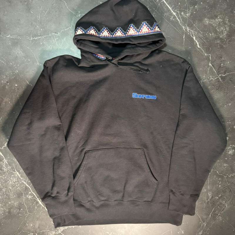 Supreme Pharaoh Studded Black Hoodie - 1