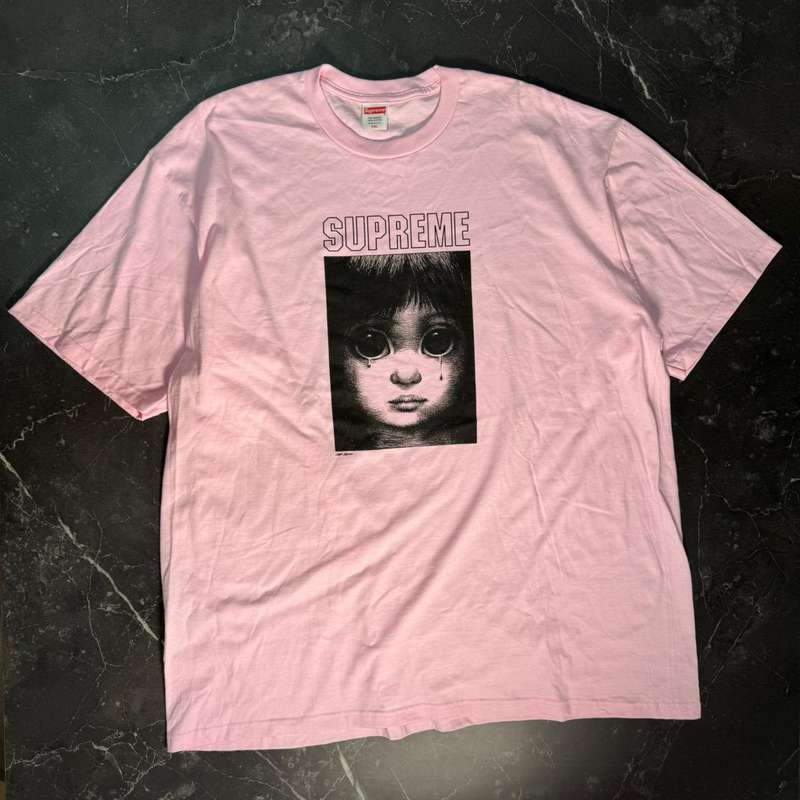 Supreme Margaret Keane Teardrop Pink Tee - 1