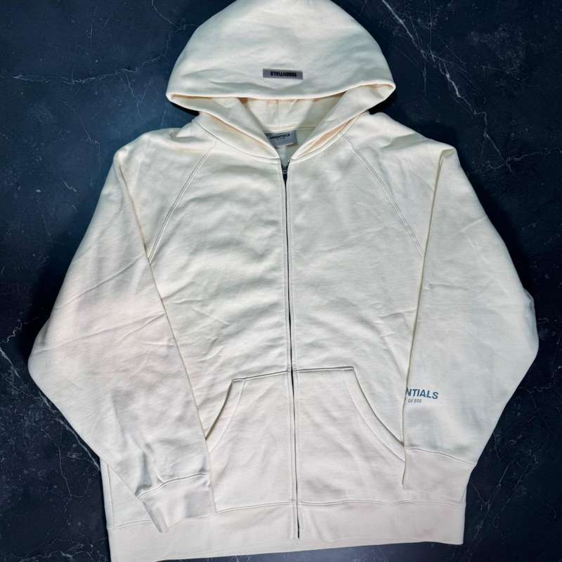 Essentials Buttercream Zip Up Hoodie - 1