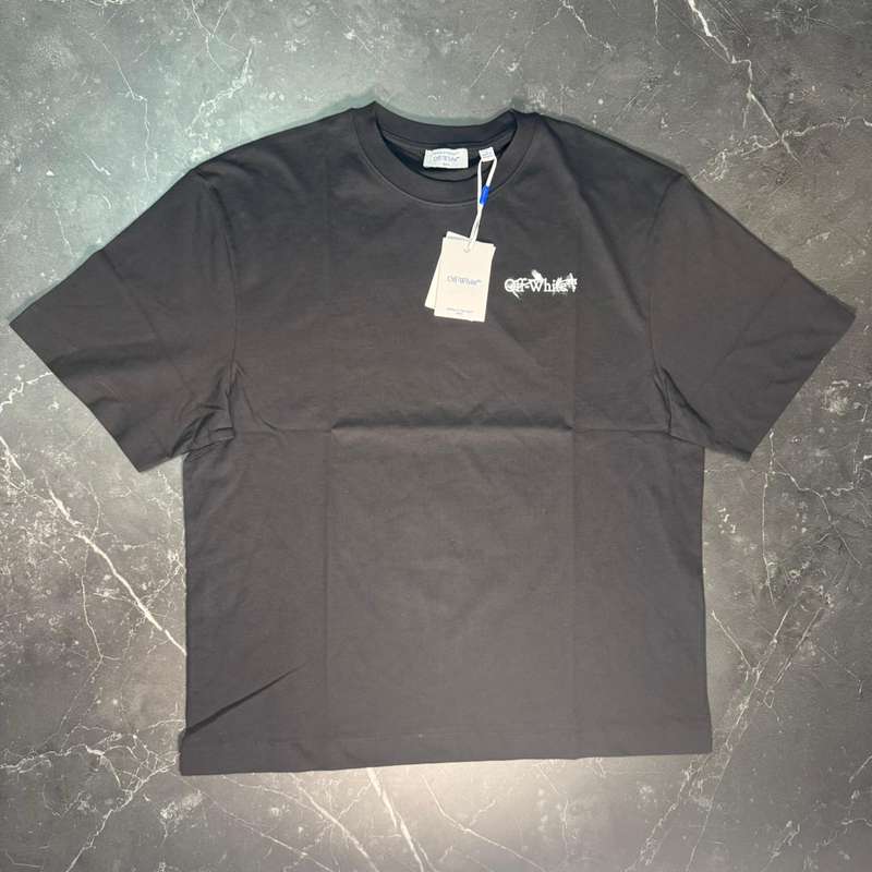 Off-White Flower Arrow Black Tee - 1