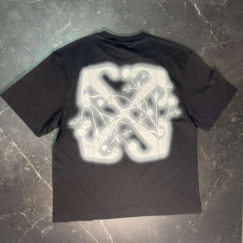 Off-White Flower Arrow Black Tee 2