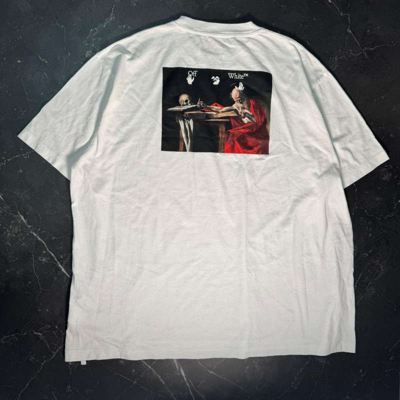 Off-White Caravagio Paint White Tee 2