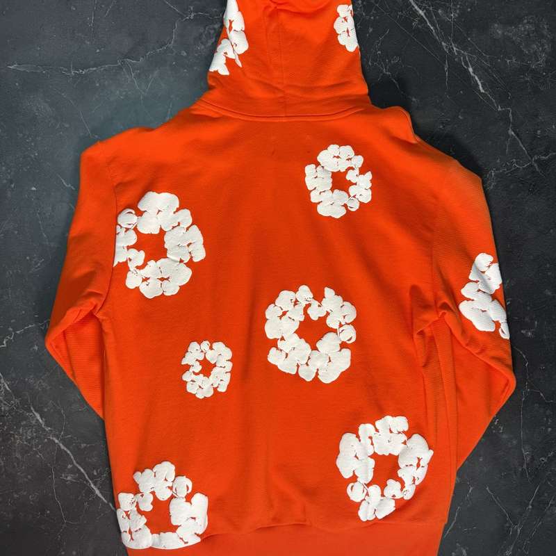 Denim Tears Cotton Wreath Orange Hoodie 2