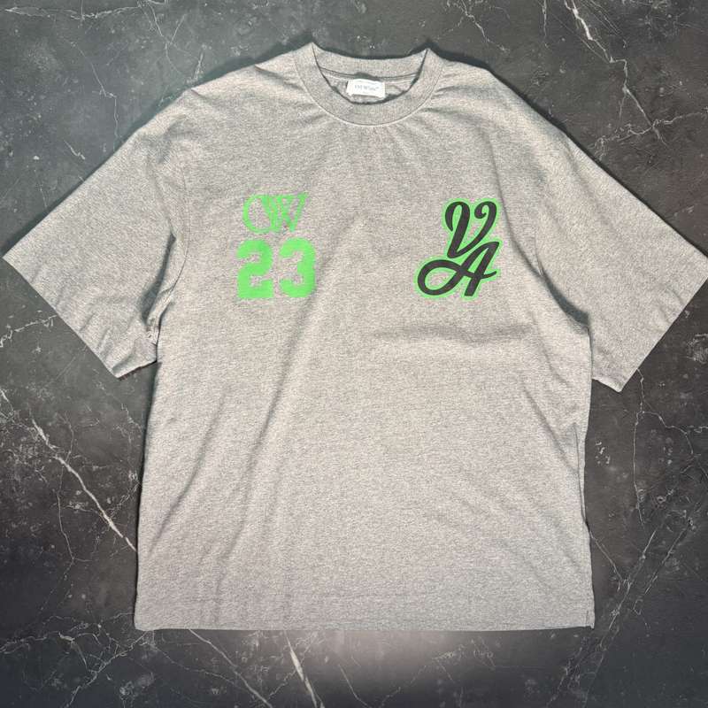 Off-White Skate Melange Grey Tee - 1
