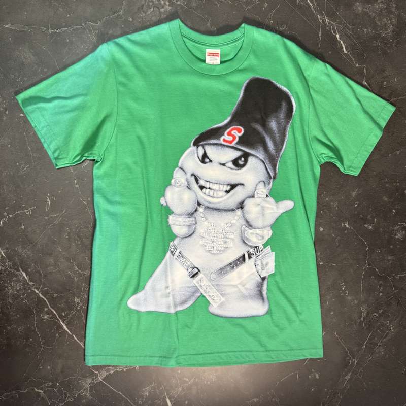 Supreme Snowman Green Tee - 1