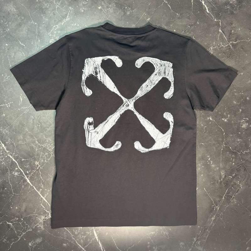 Off-White Scratch Arrows Black Tee - 1