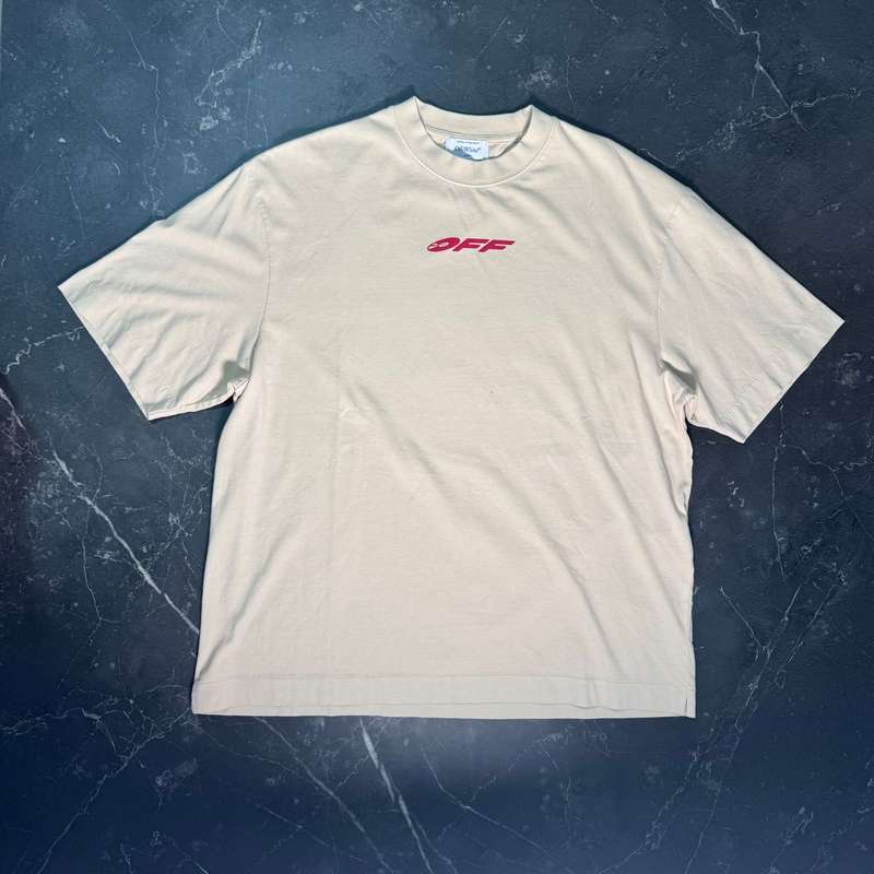 Off-White Vinyl Skate Beige Tee 2