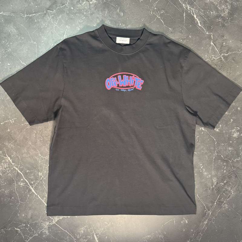 Off-White Sketch Arrow Skate Black Tee 2