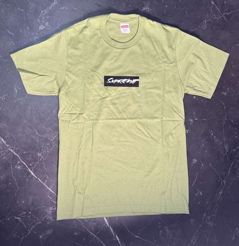 Supreme Futura Box Logo Olive Tee