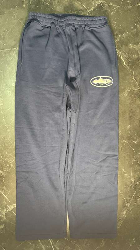 Corteiz Island Puff Print Sweatpant Navy