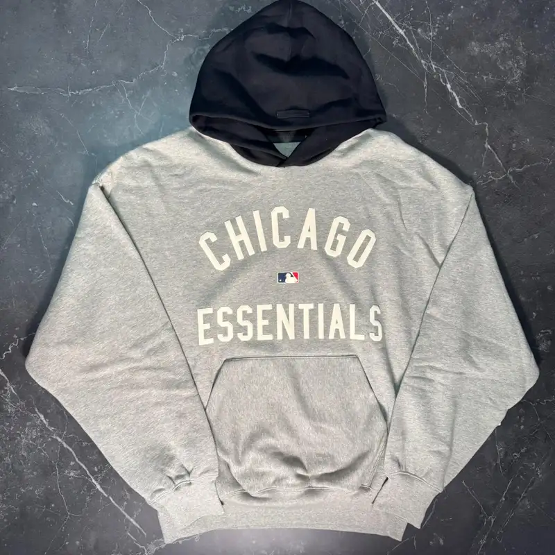 Essentials MLB Chicago Sox Concrete Hoodie
