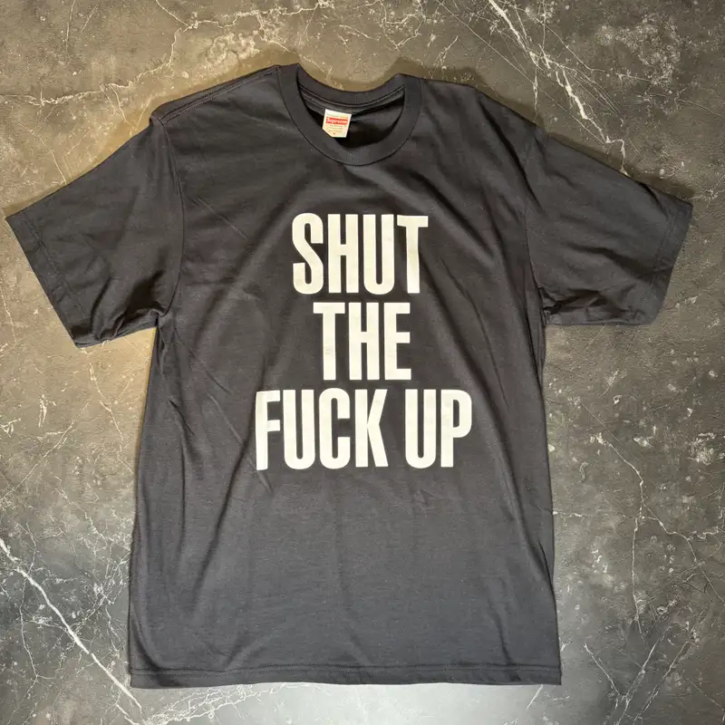 Supreme Shut Up Tee Black - 1