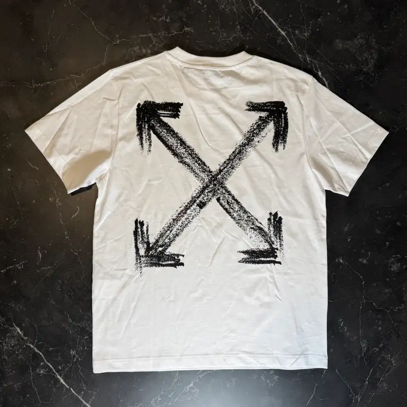 Off-White Chalk Arrow White Tee - 1