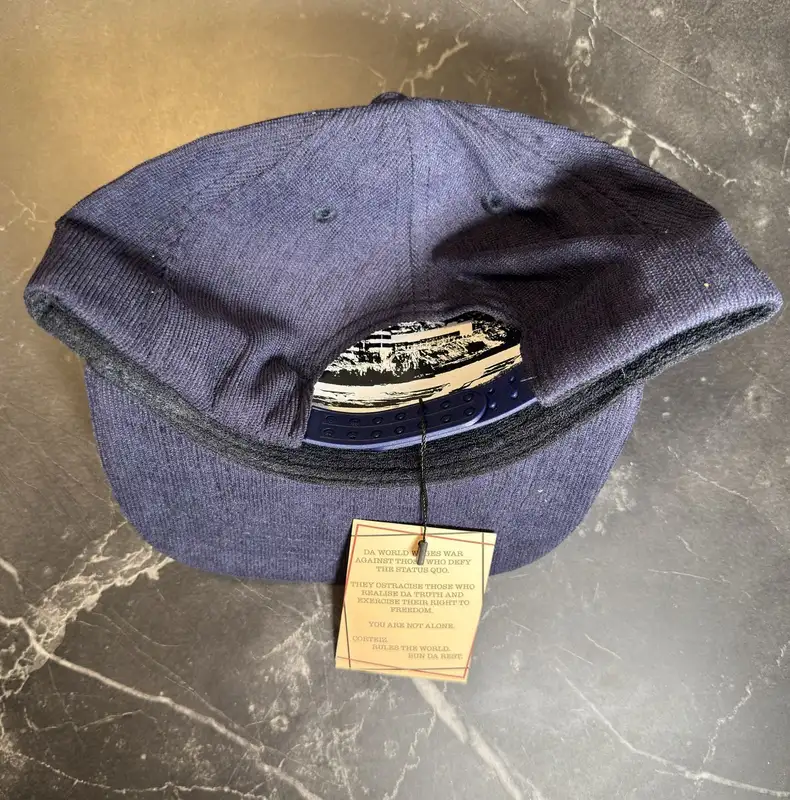 Corteiz C Star Corduroy Navy Hat 2