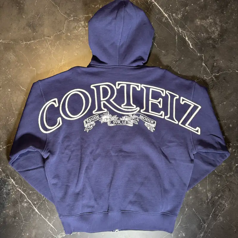 Corteiz Superior Royale Zip Hoodie Navy - Corteiz | Hassuru