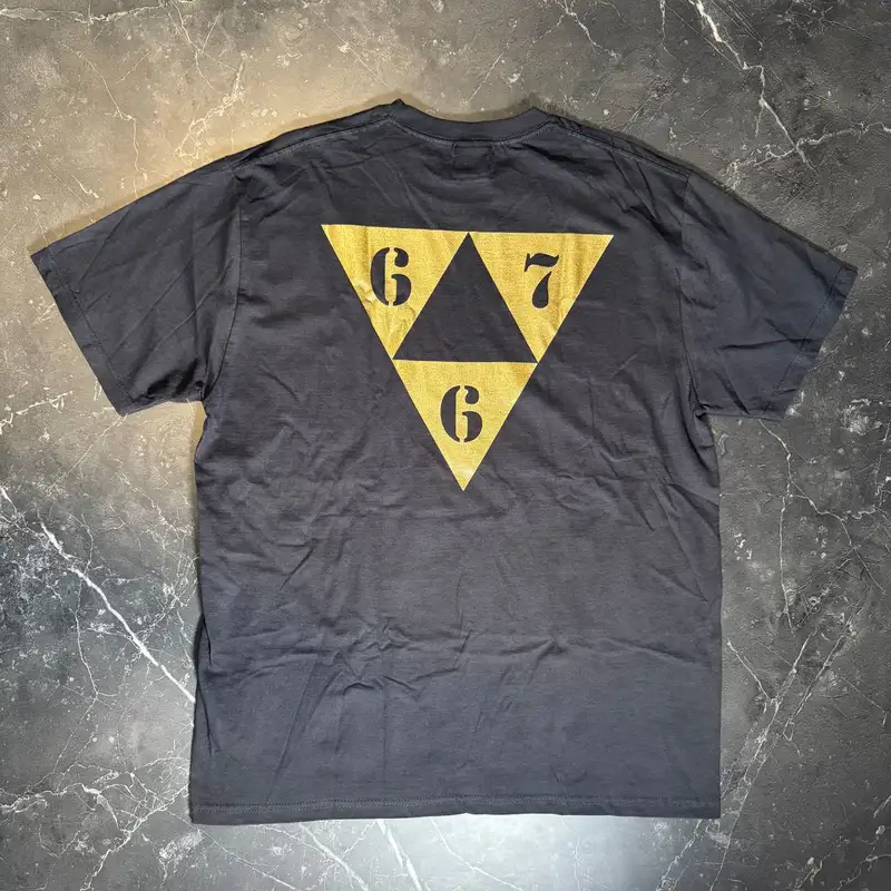 Corteiz Gold 667 Black Tee 2