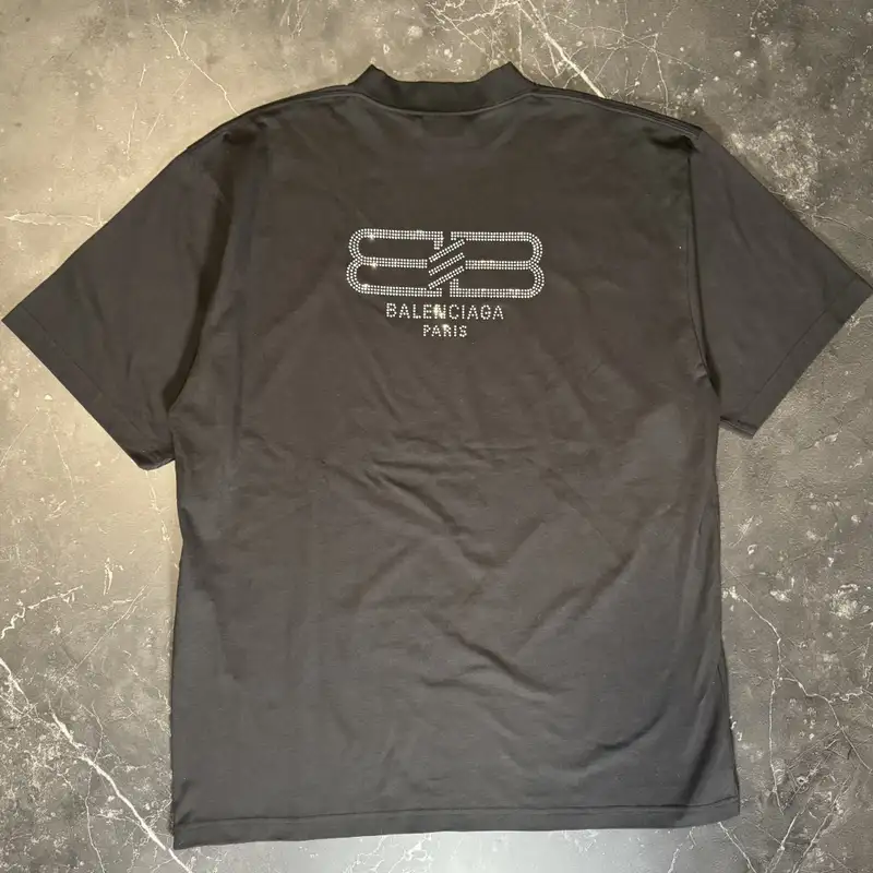 Balenciaga BB Paris Strass Black Tee