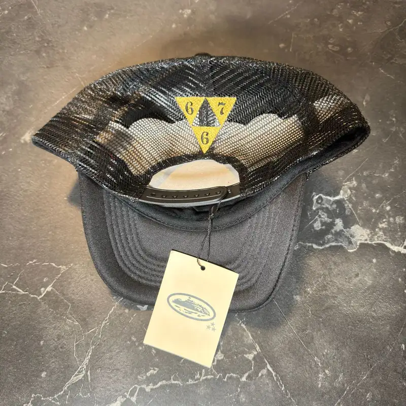 Corteiz 667 Black Trucker Hat 2