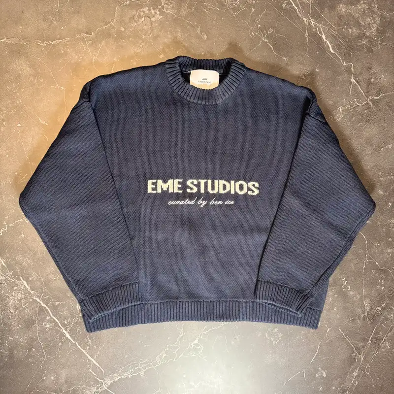 Eme Studios Master Navy Knit Sweater - 1