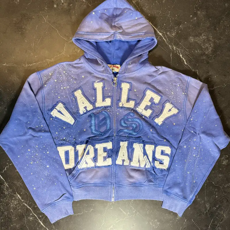 Vale Forever Classico Zip Up Hoodie Sapphire - 1