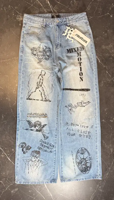 Mixed Emotions Blue Canvas Denim - 1