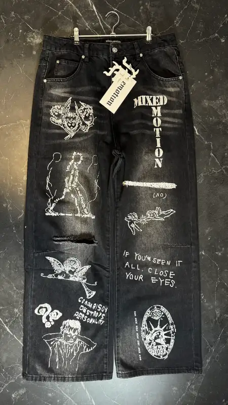 Mixed Emotions Black Canvas Denim - 1