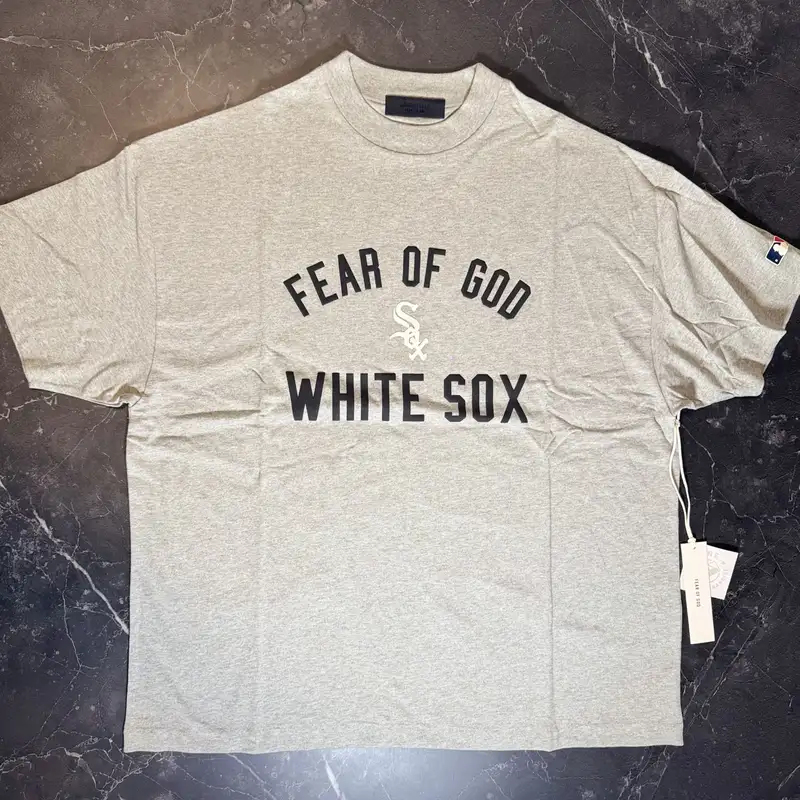 Essentials White Sox Concrete Heather Tee - 1