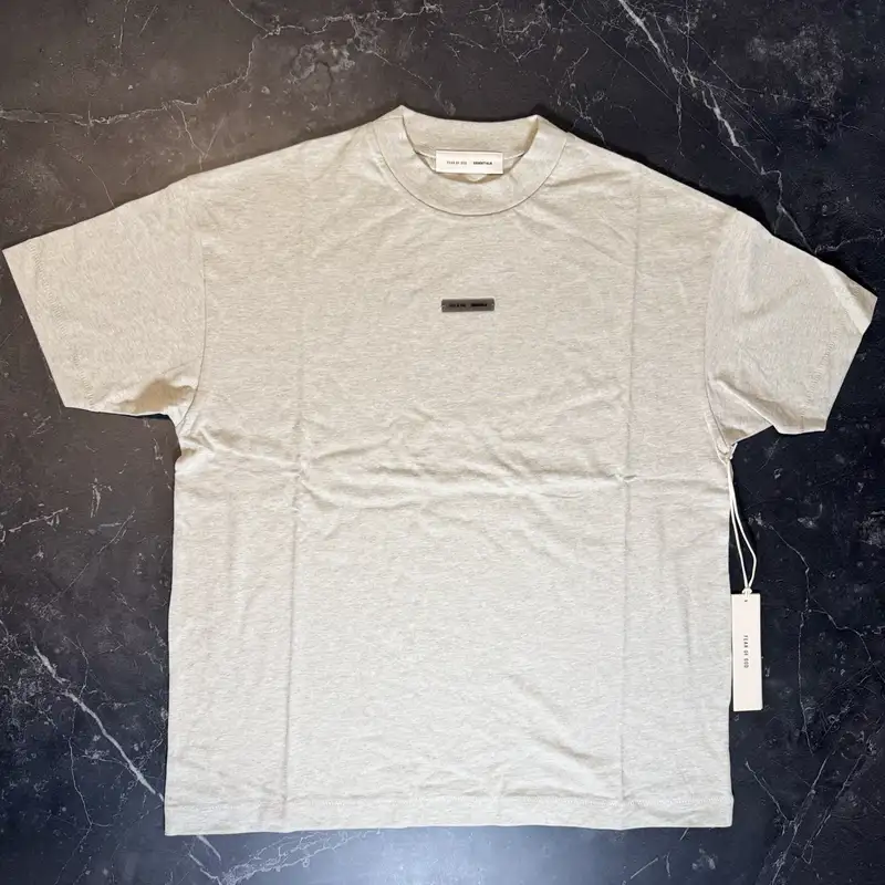 Essentials SS25 Heather Stone Tee - 1