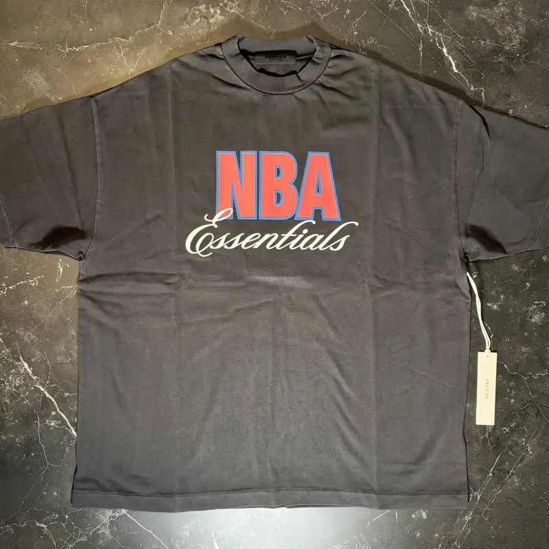 Essentials NBA 90's Black Tee  - 1