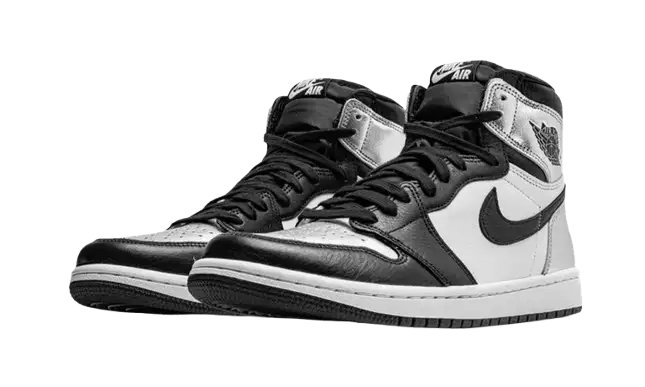 Jordan 1 High Silver Toe Black - 1