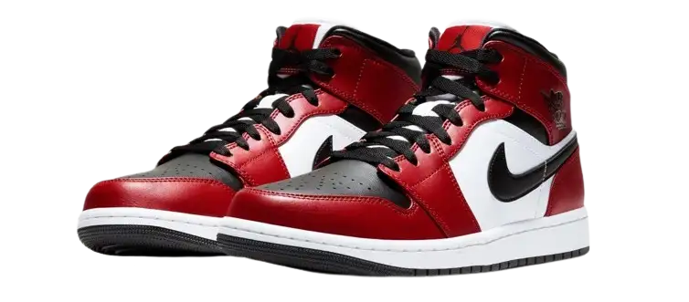 Jordan 1 Mid Chicago Black Toe - 1