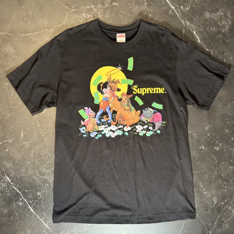 Supreme All The Dogs Black Tee - 1