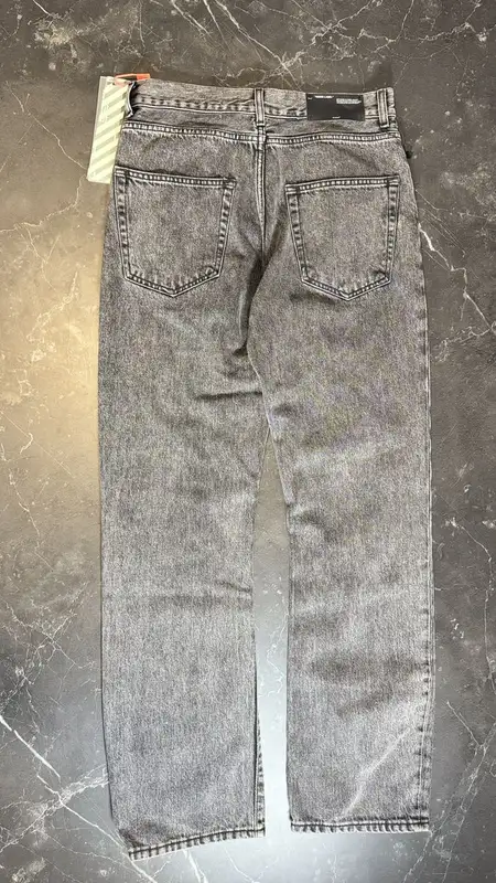 Off-White Washed Denim Pants 2