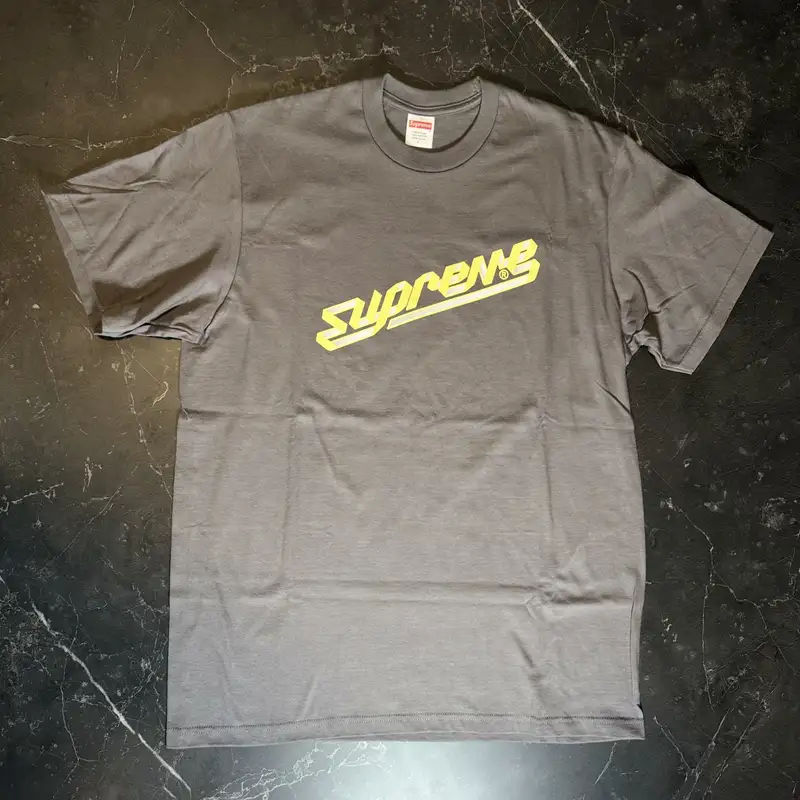 Supreme Banner Charcoal Tee - 1