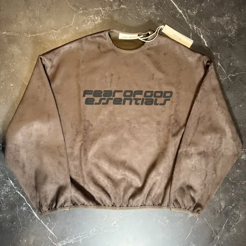 Essentials Modern Crewneck Sweatshirt Brown - 1