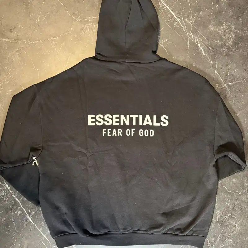 Essentials Black FW24 Hoodie 2